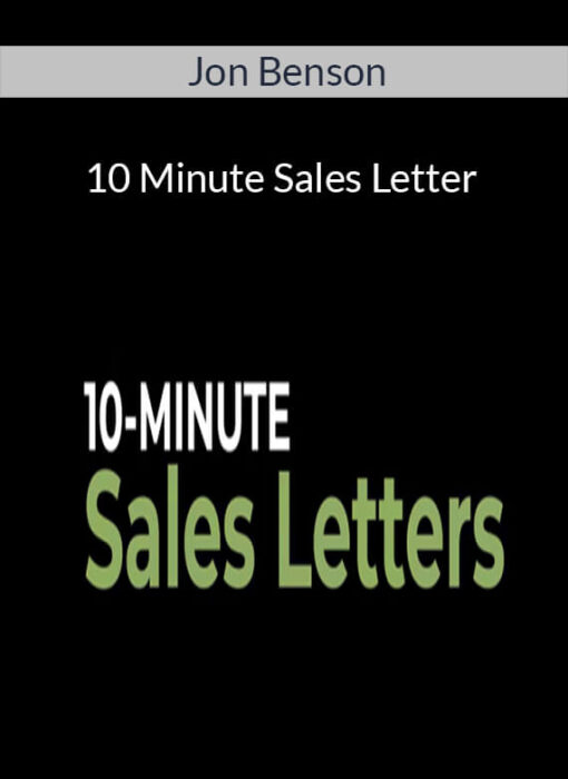 Jon Benson - 10 Minute Sales Letter
